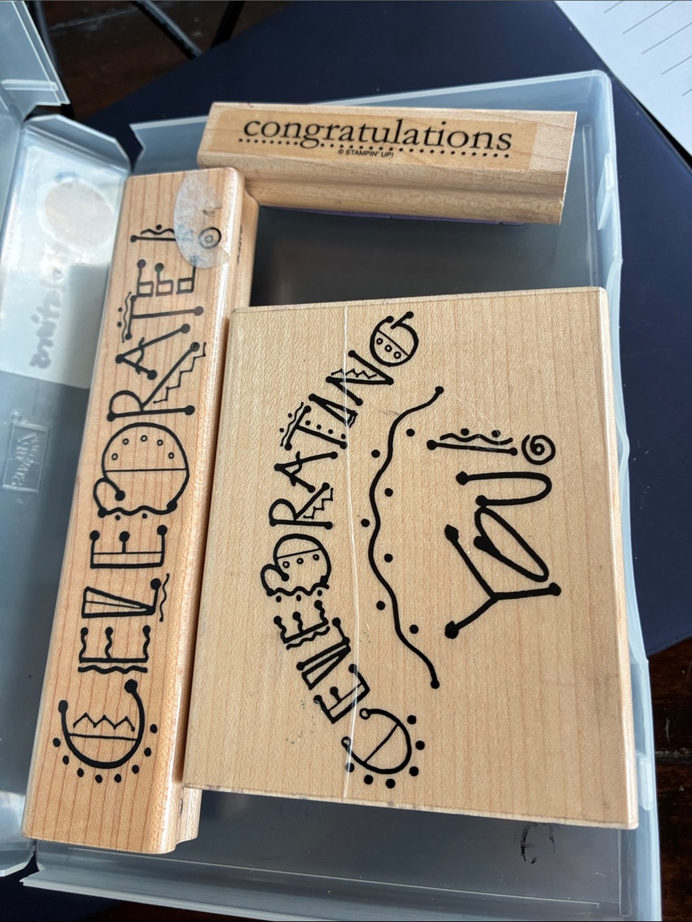 Wooden Celebration  
' Stamps - Natural Wood Color